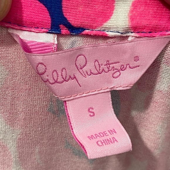 Lilly Pulitzer Meridian Strapless Midi Dress Ikat Blue Mocean Style 29525 Small - Picture 6 of 9